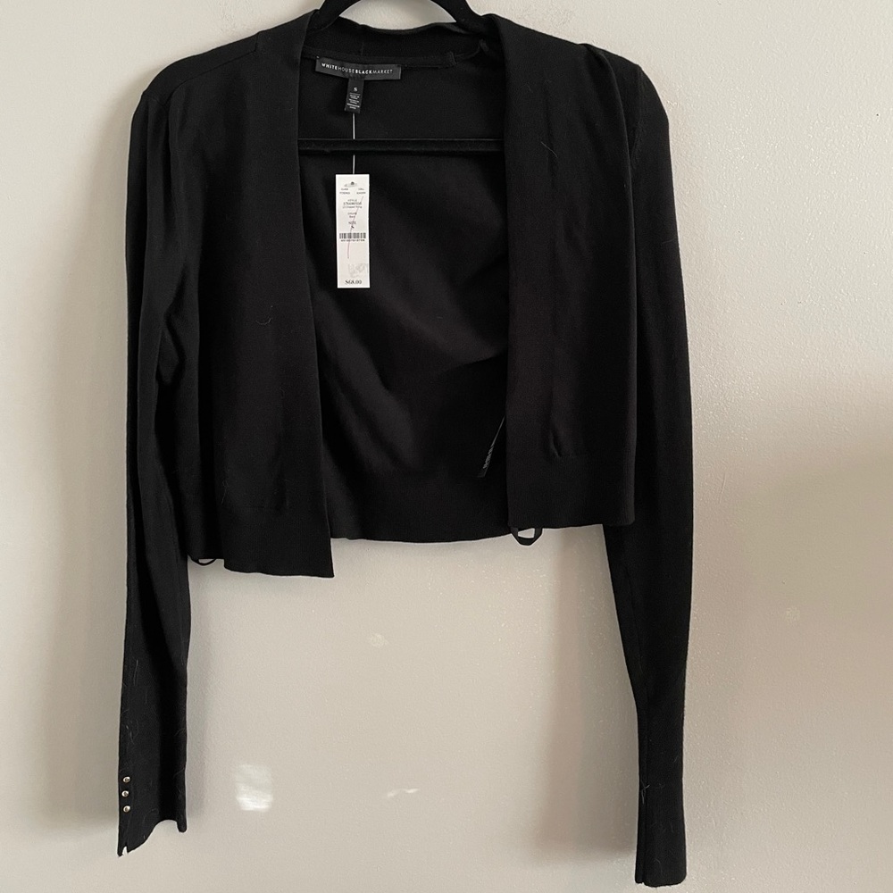 Black cardigan